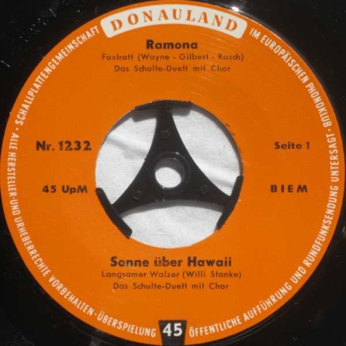 Vinyl / Das Schulte-Duett / Mario Tuala - Ramona / Sonne Über Hawaii / Pepe / Wunderland Bei Nacht