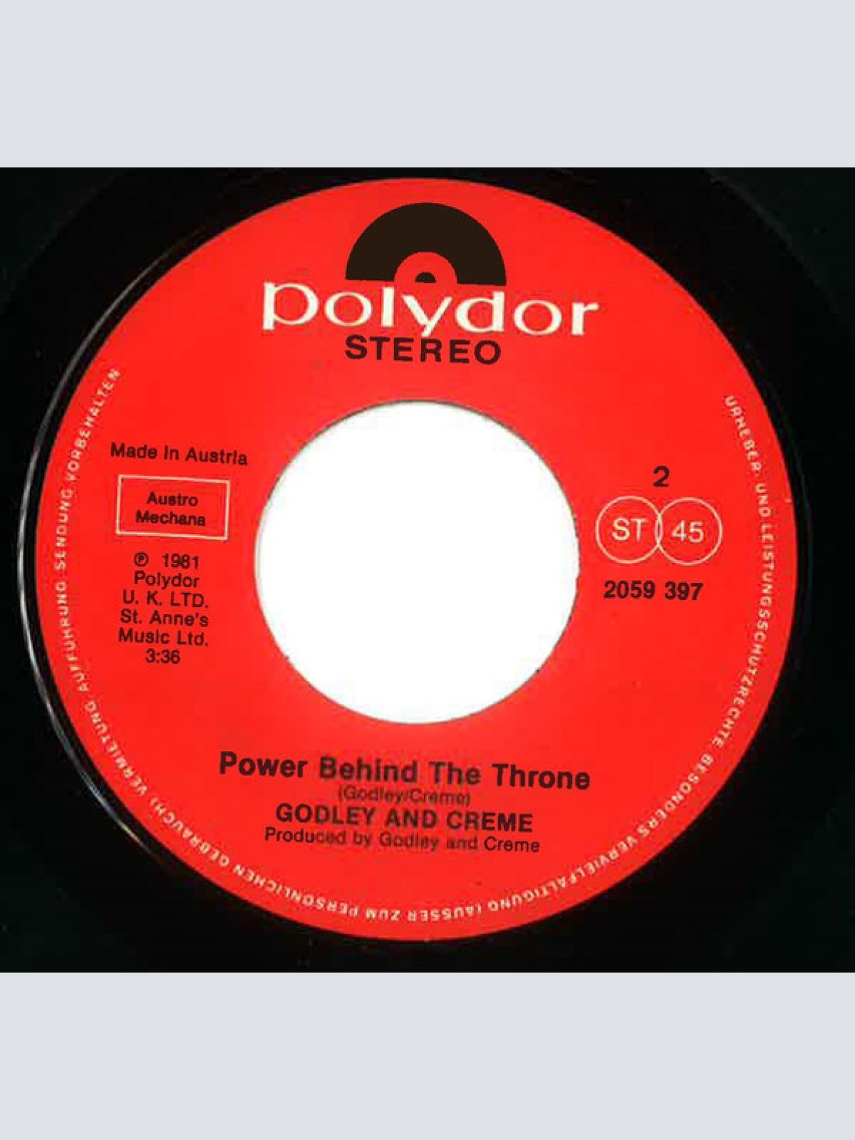 Vinyl / Godley & Creme - Under Your Thumb