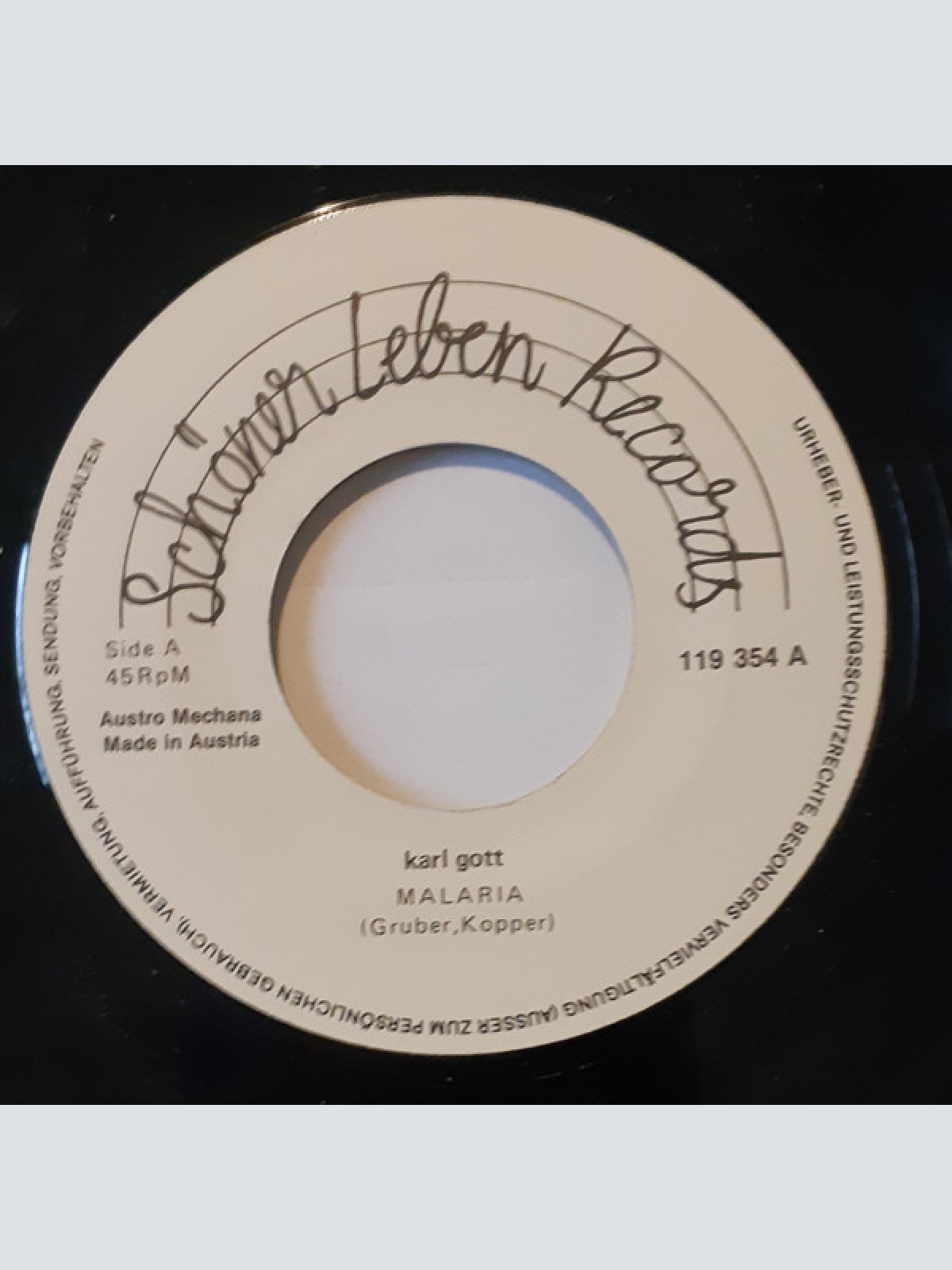 Vinyl / Karl Gott / Viele Bunte Autos - Malaria