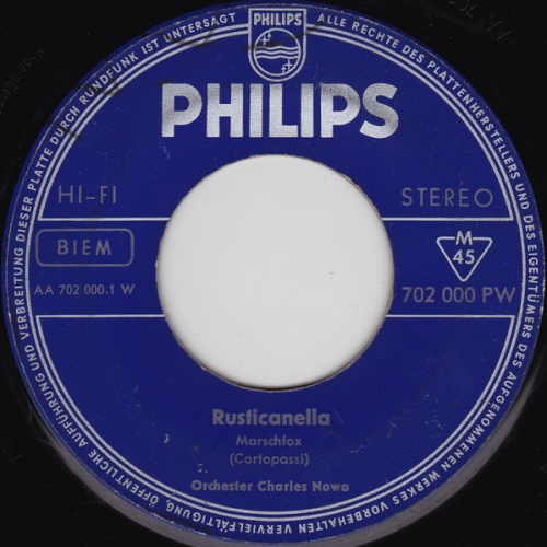 Vinyl / Orchester Charles Nowa - Rusticanella