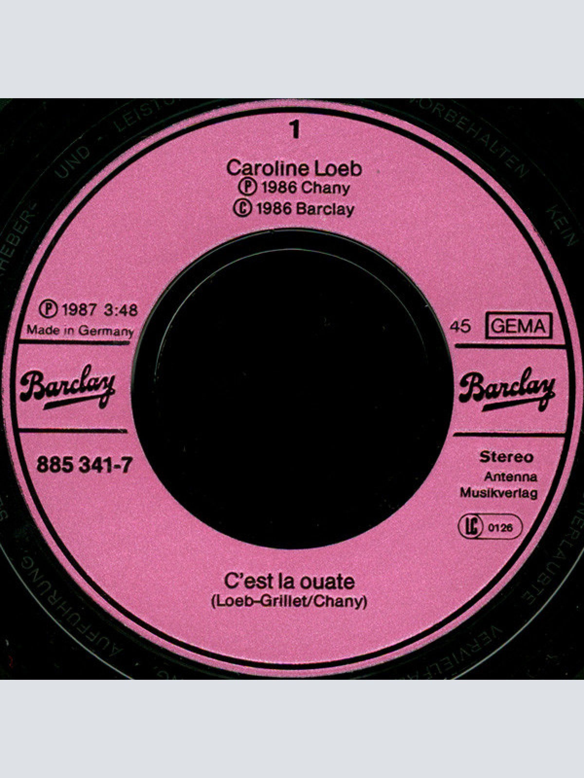 Vinyl / Caroline Loeb - C'est La Ouate