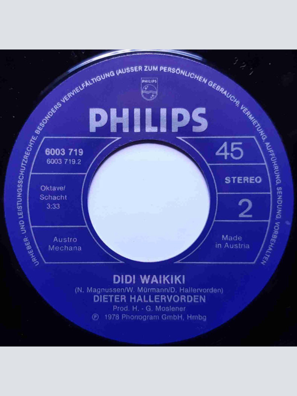 Vinyl / Dieter Hallervorden - Fatima - Heut' Ist Ramadan (Arabian Affair)