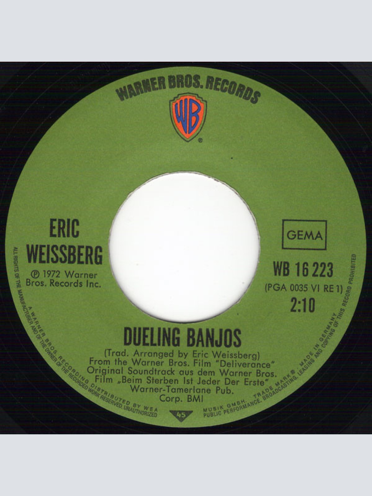 Vinyl / Eric Weissberg - Dueling Banjos