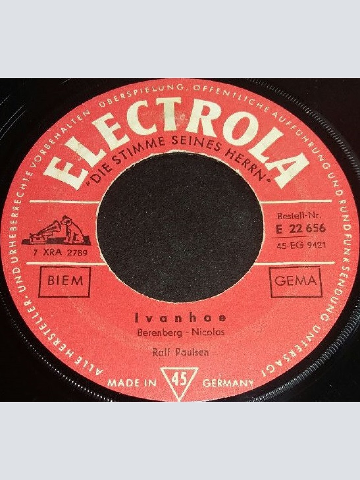 Vinyl / Ralf Paulsen - Ivanhoe / Komm Zurück Nach Arizona