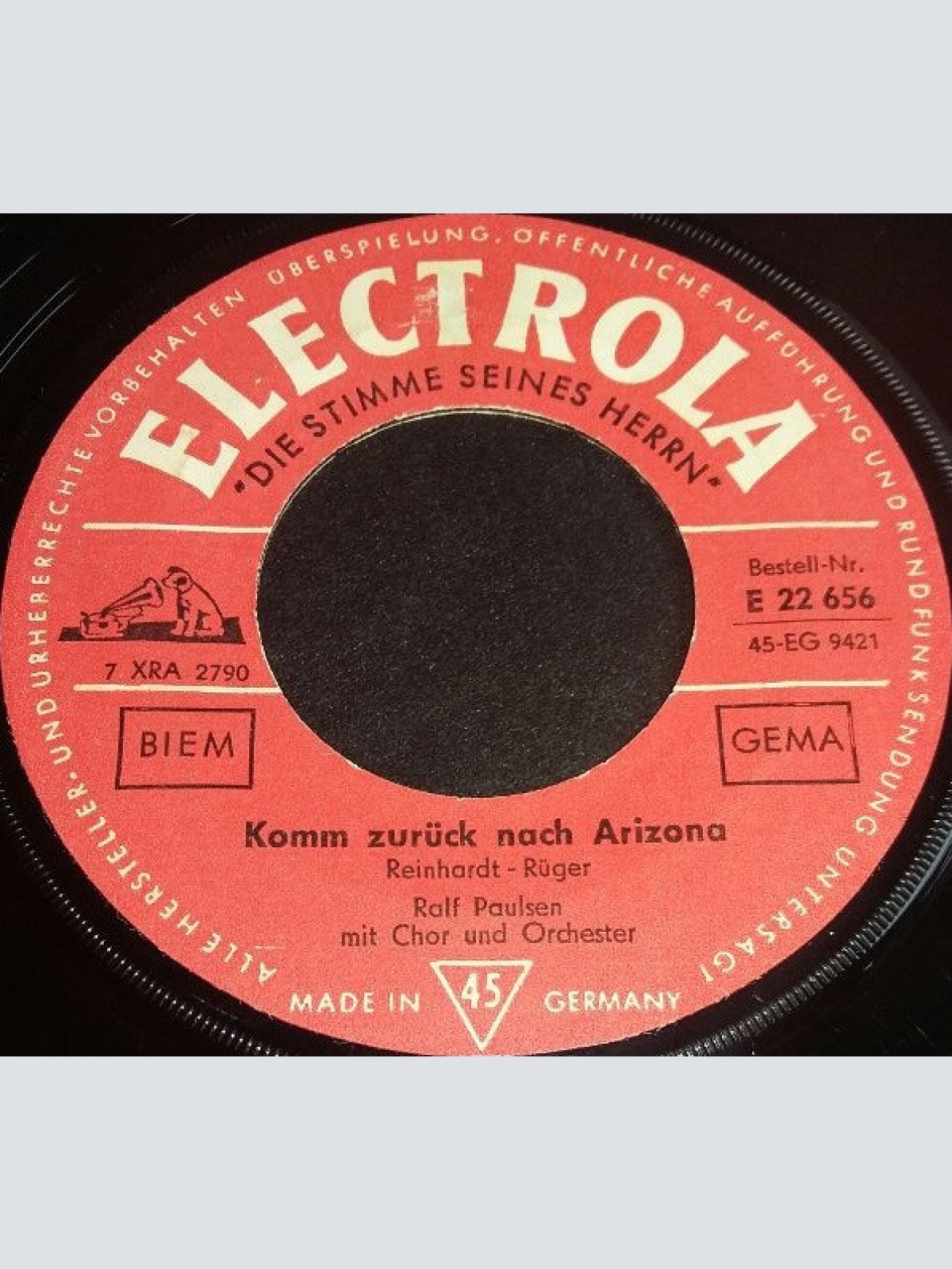 Vinyl / Ralf Paulsen - Ivanhoe / Komm Zurück Nach Arizona