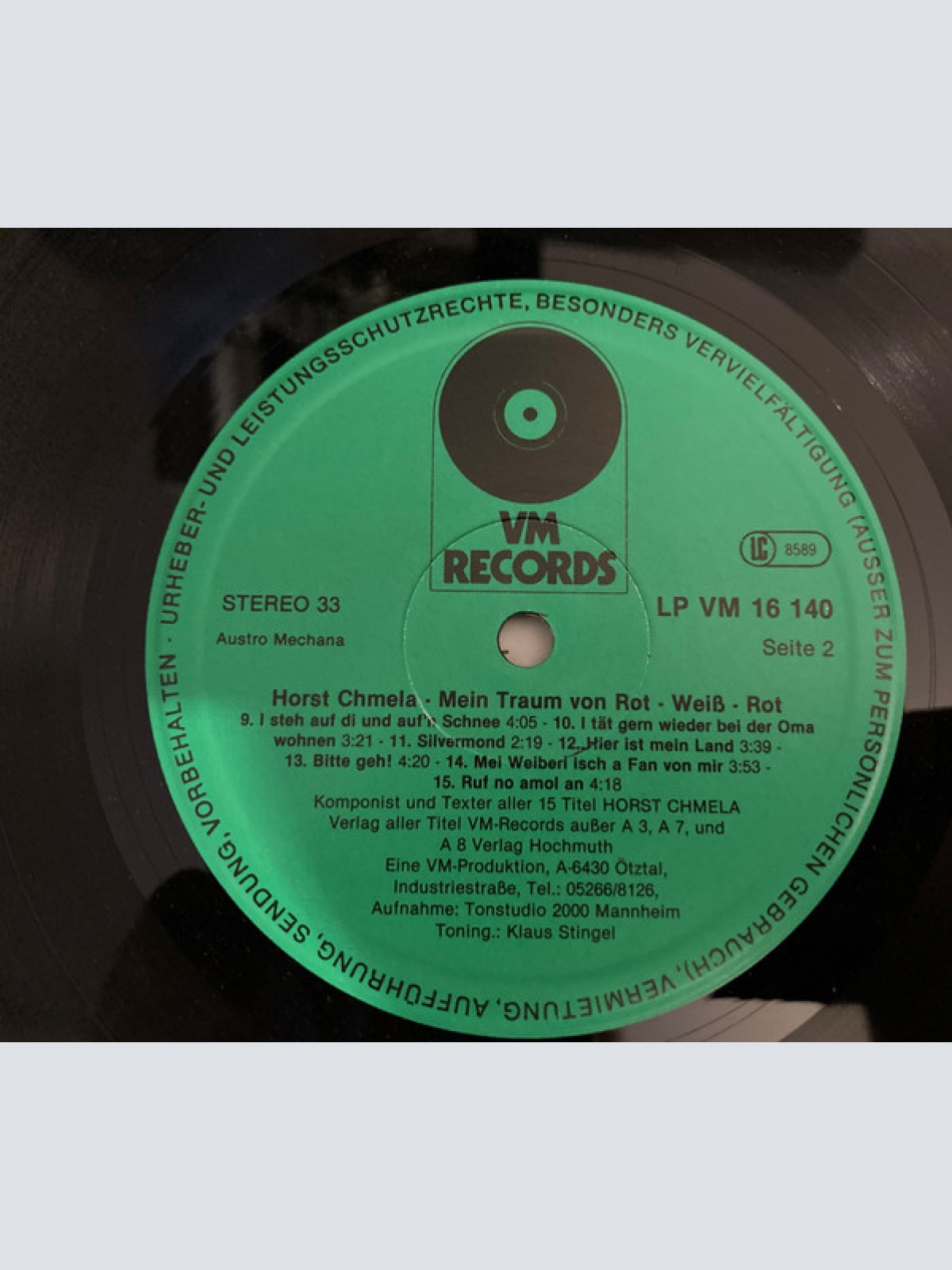 Vinyl / Horst Chmela - Mein Traum Von Rot-Weiss-Rot