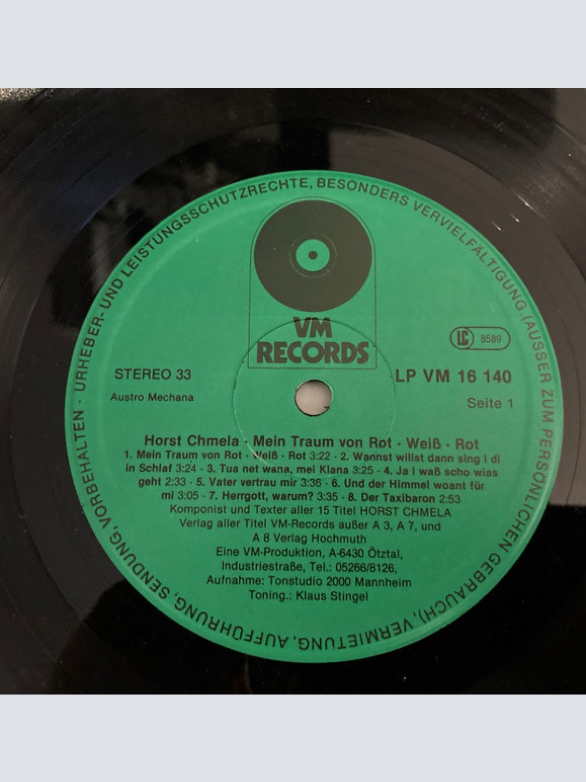 Vinyl / Horst Chmela - Mein Traum Von Rot-Weiss-Rot