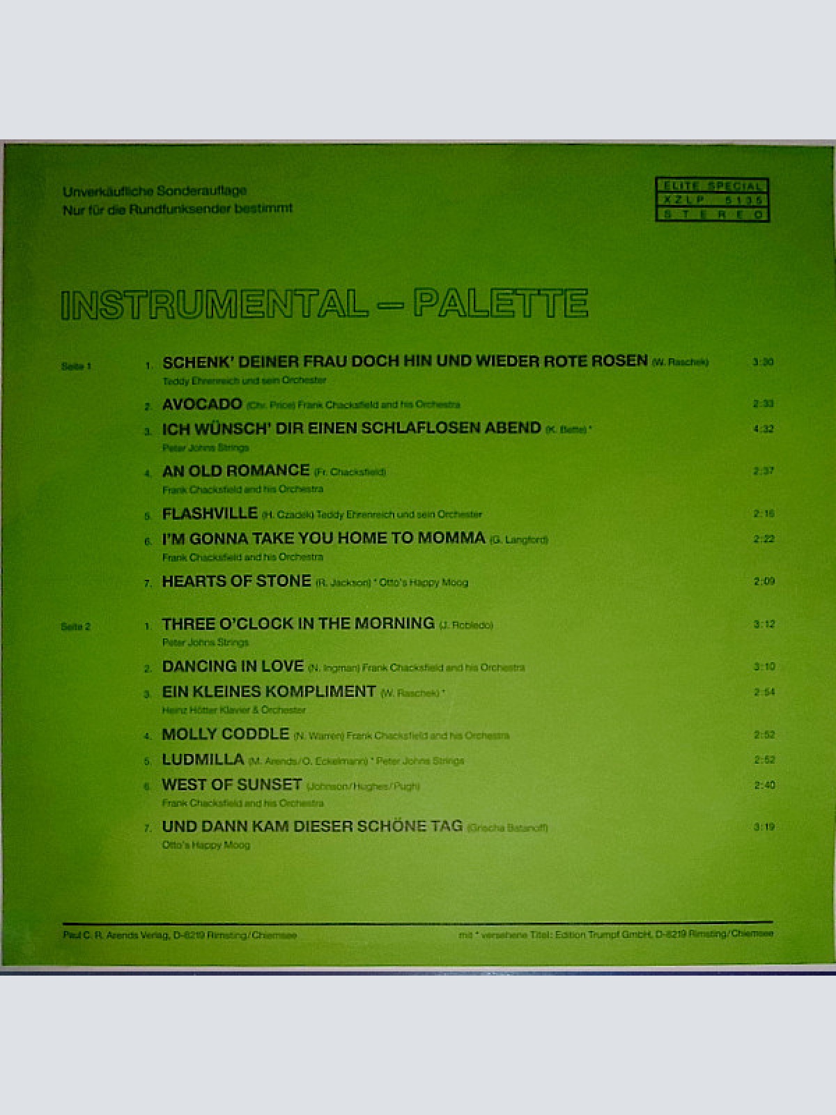 Vinyl / Various - Instrumental-Palette