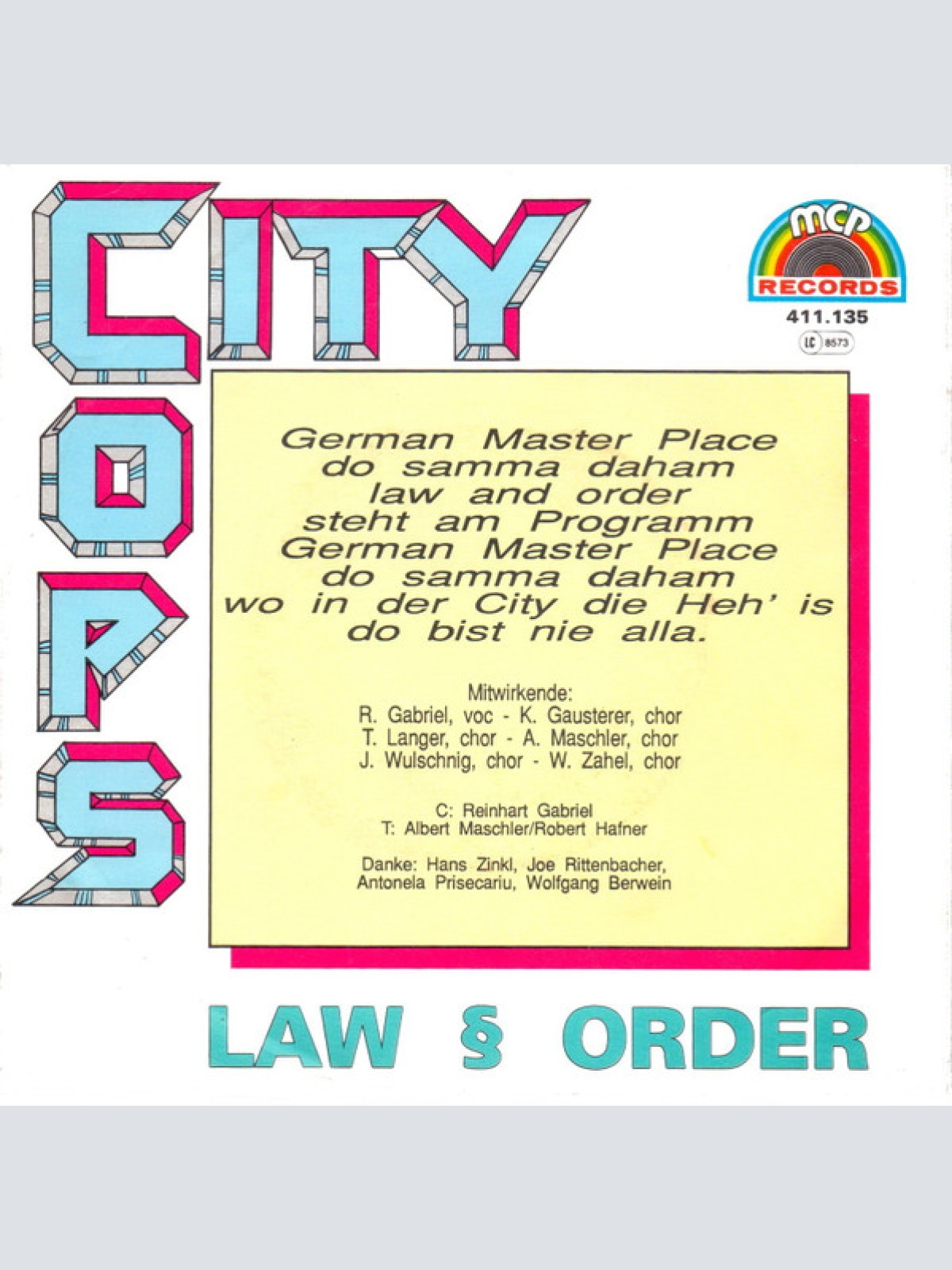 Vinyl / City Cops - Law § Order