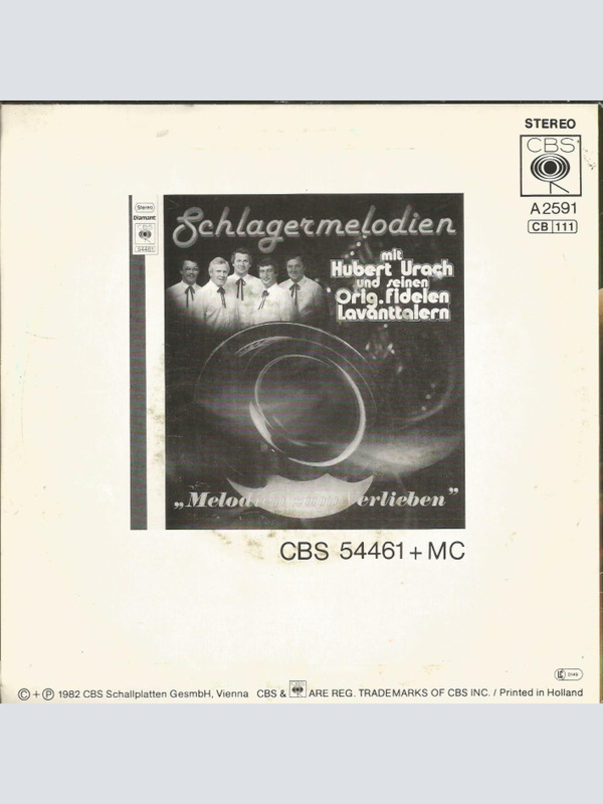 Vinyl / Hubert Urach Und Seine Orig. Fidelen Lavanttalern* - Du Gehörst Nur Mir Allein / Einmal Wirst Du Um Mich Weinen