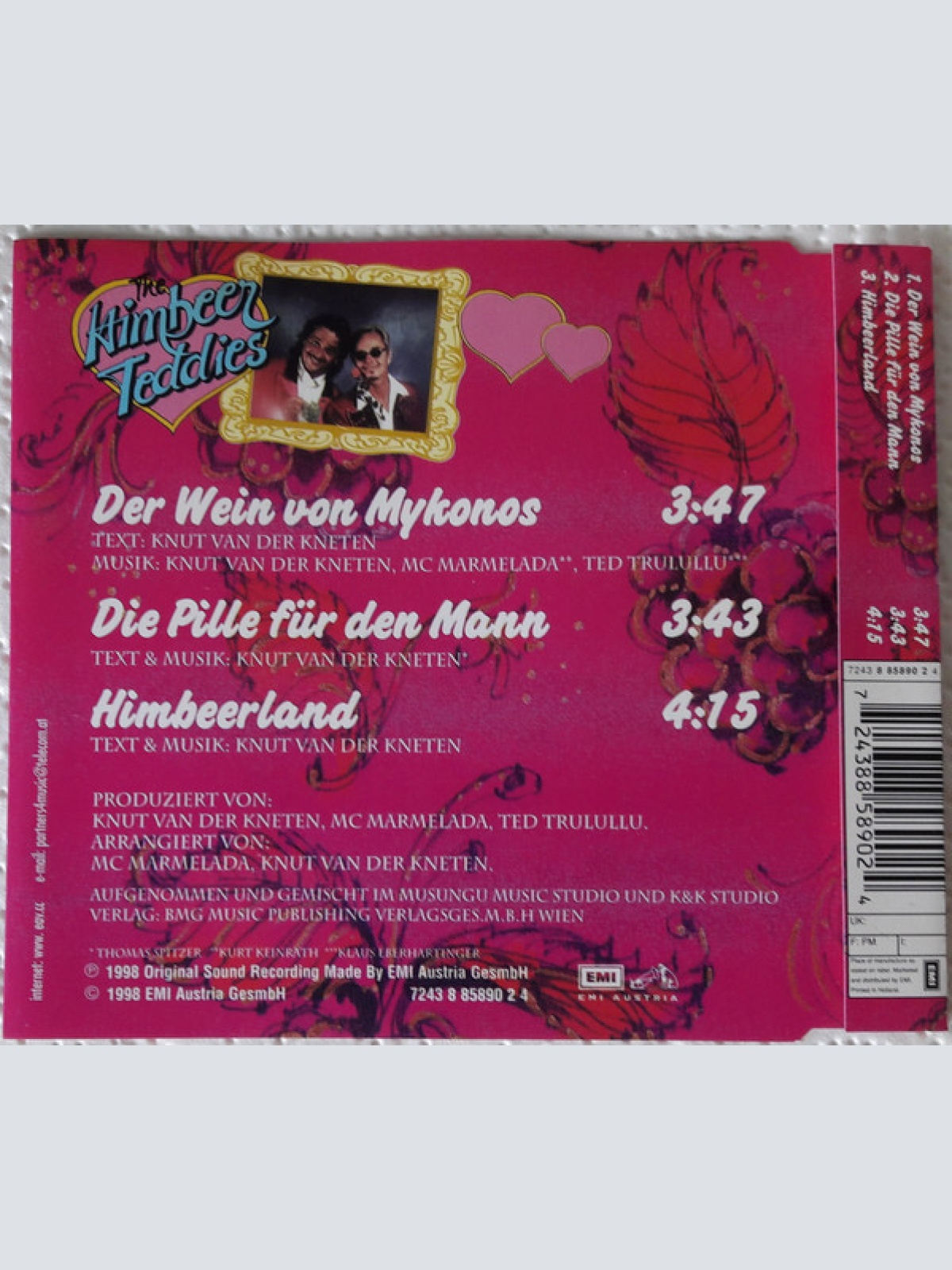 CD / Die EAV* Präsentiert The Himbeer Teddies - Der Wein Von Mykonos & Die Pille Für Den Mann