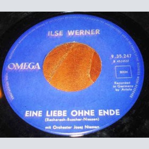 Vinyl / Ilse Werner - Eine Liebe Ohne Ende / Baciare
