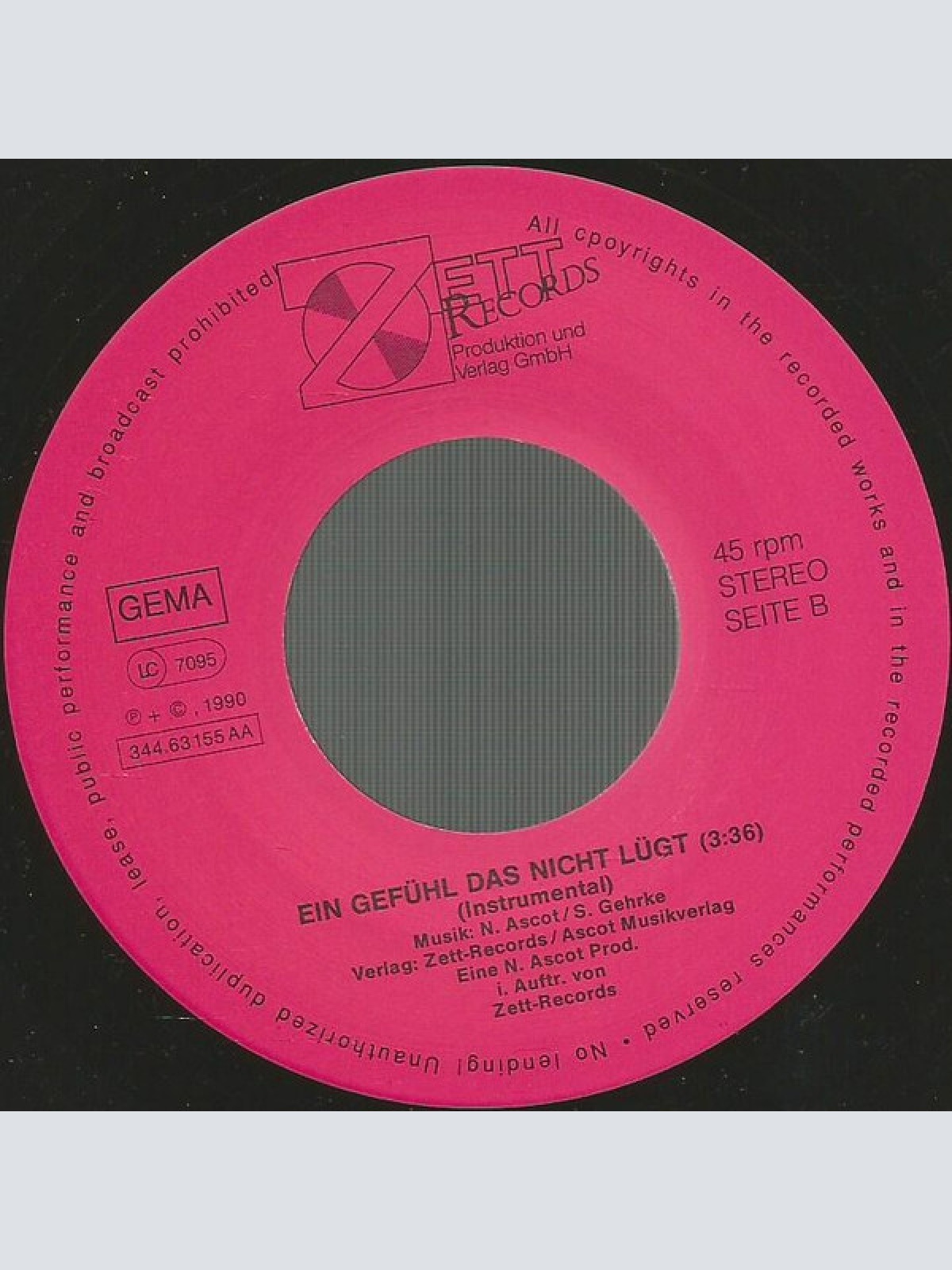 Vinyl / Steffi Hinz - Ein Gefühl Das Nicht Lügt