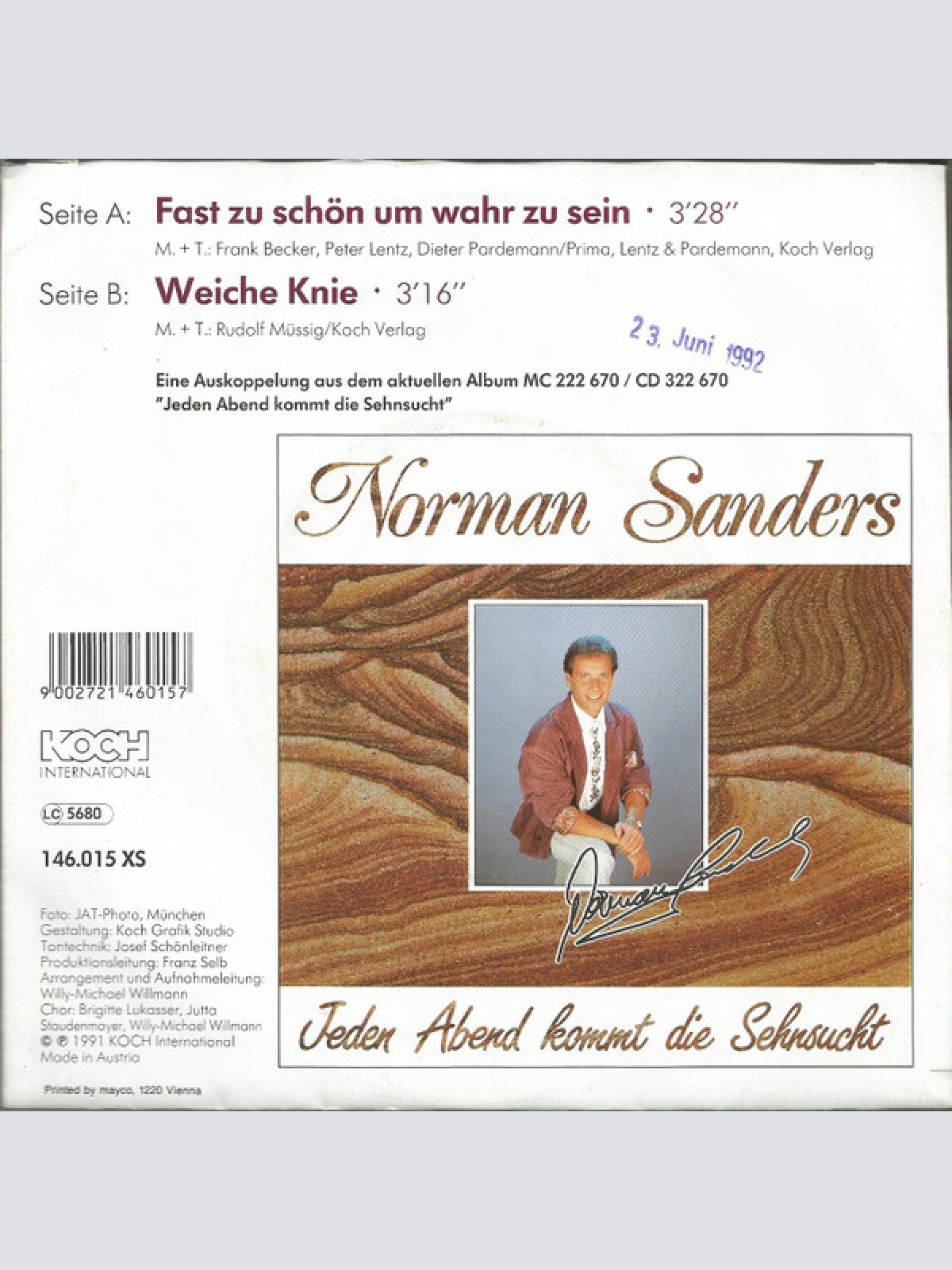 Vinyl / Norman Sanders (2) - Fast Zu Schön Um Wahr Zu Sein