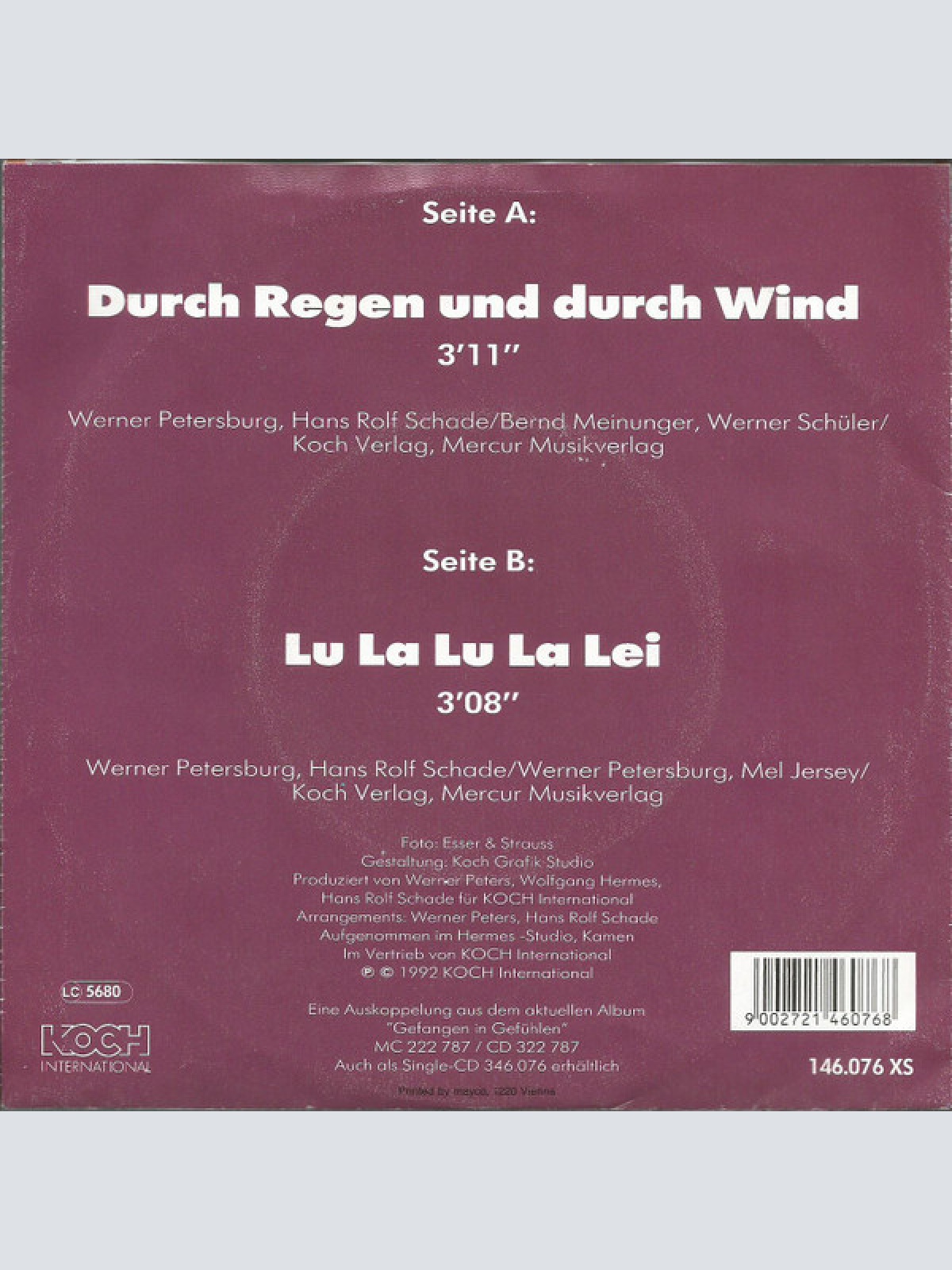 Vinyl / Rendezvous - Durch Regen Und Durch Wind