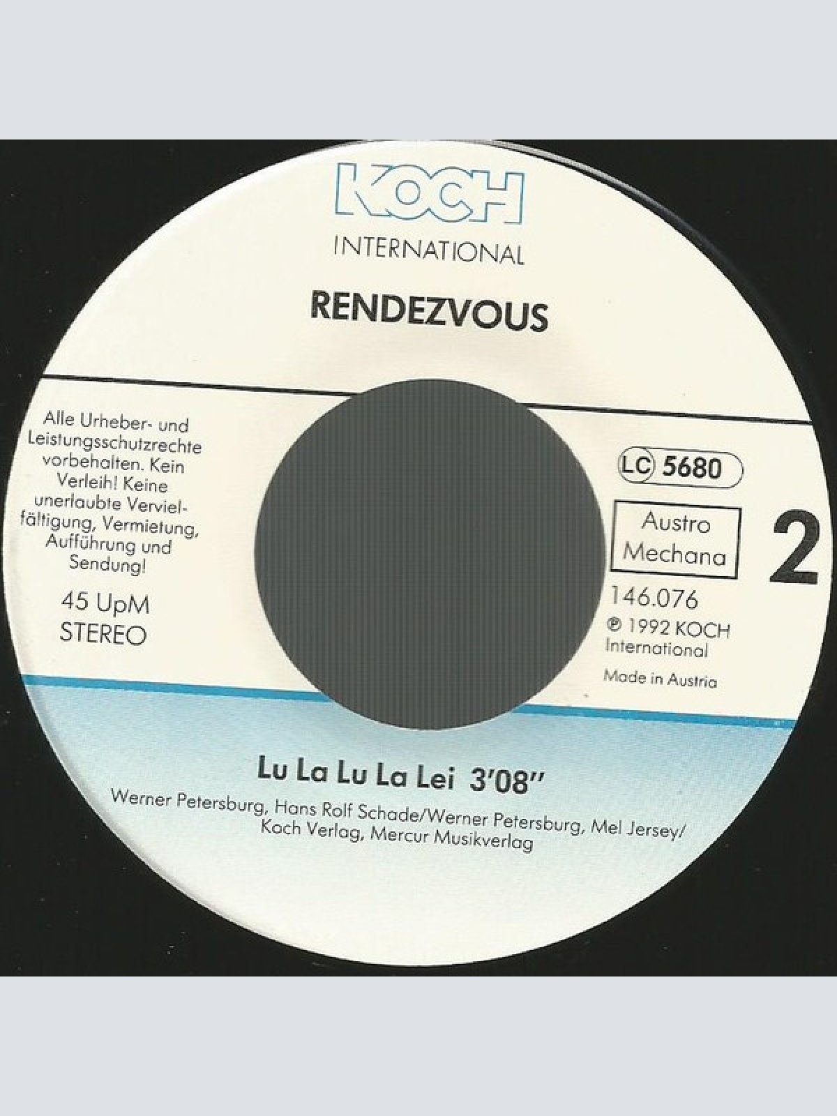 Vinyl / Rendezvous - Durch Regen Und Durch Wind