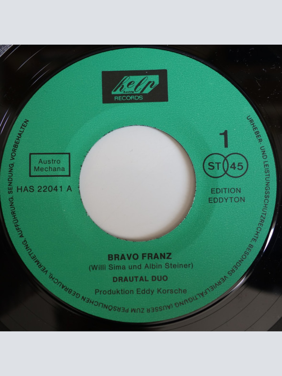 Vinyl / Drautal Duo - Bravo Franz / Tal Der Liebe