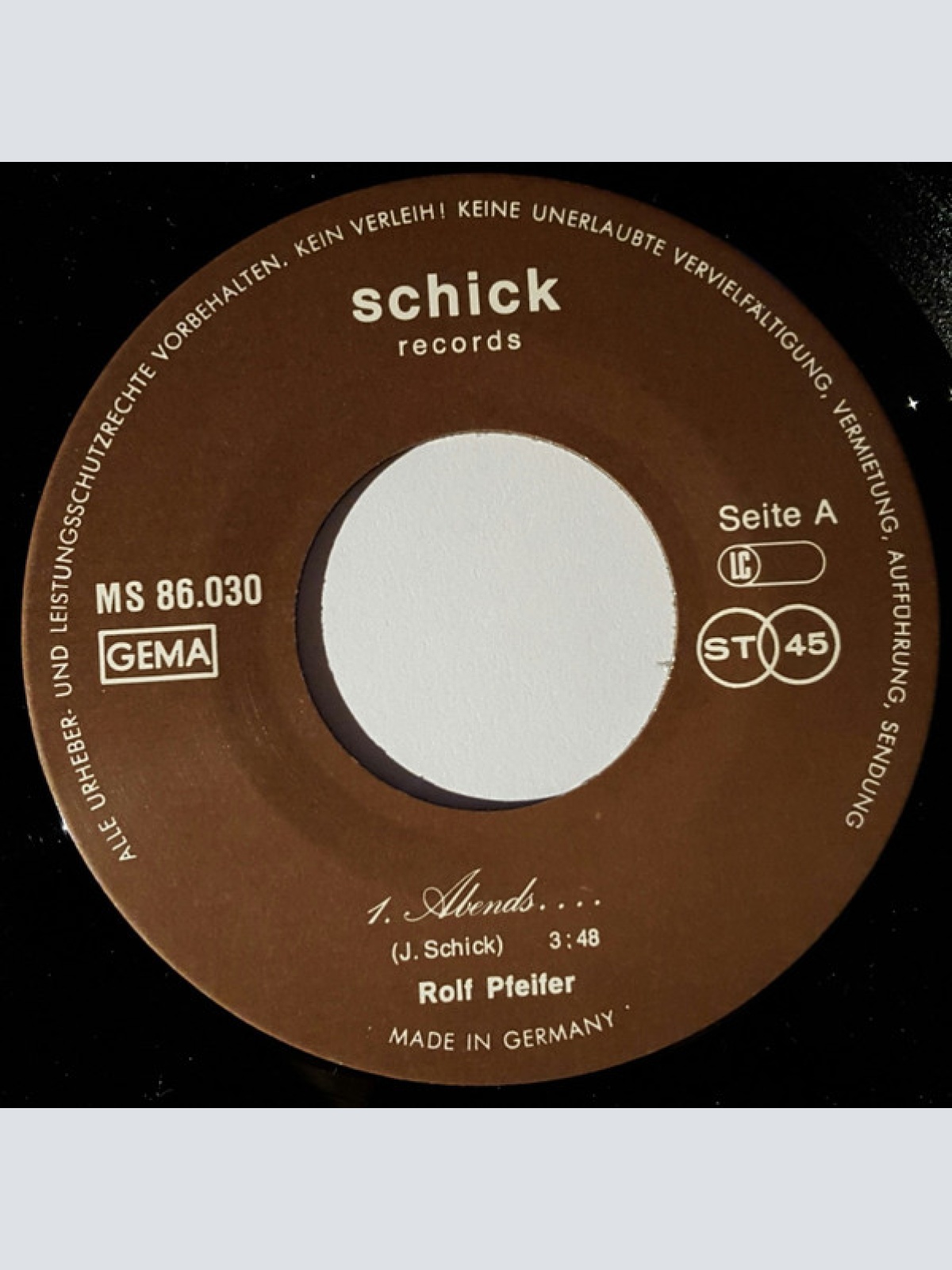 Vinyl / Rolf Pfeifer - Abends....