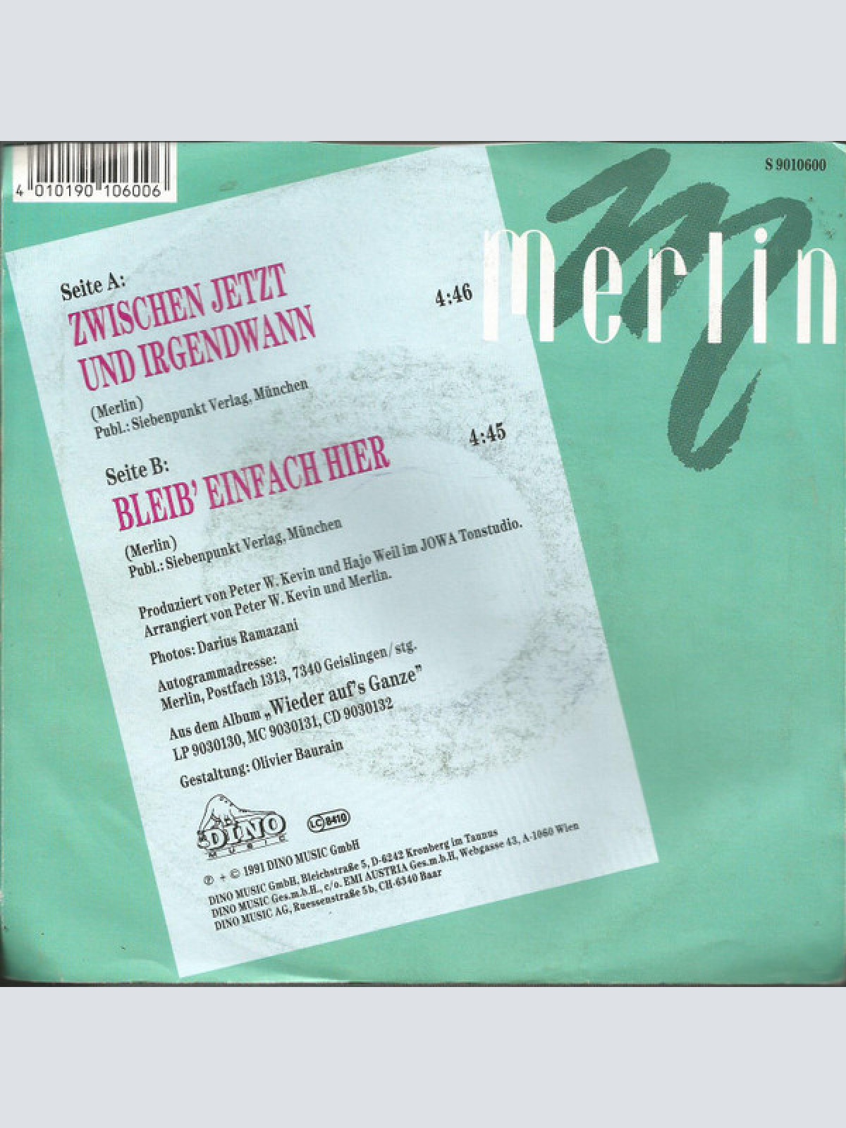 Vinyl / Merlin (21) - Zwischen Jetzt Und Irgendwann