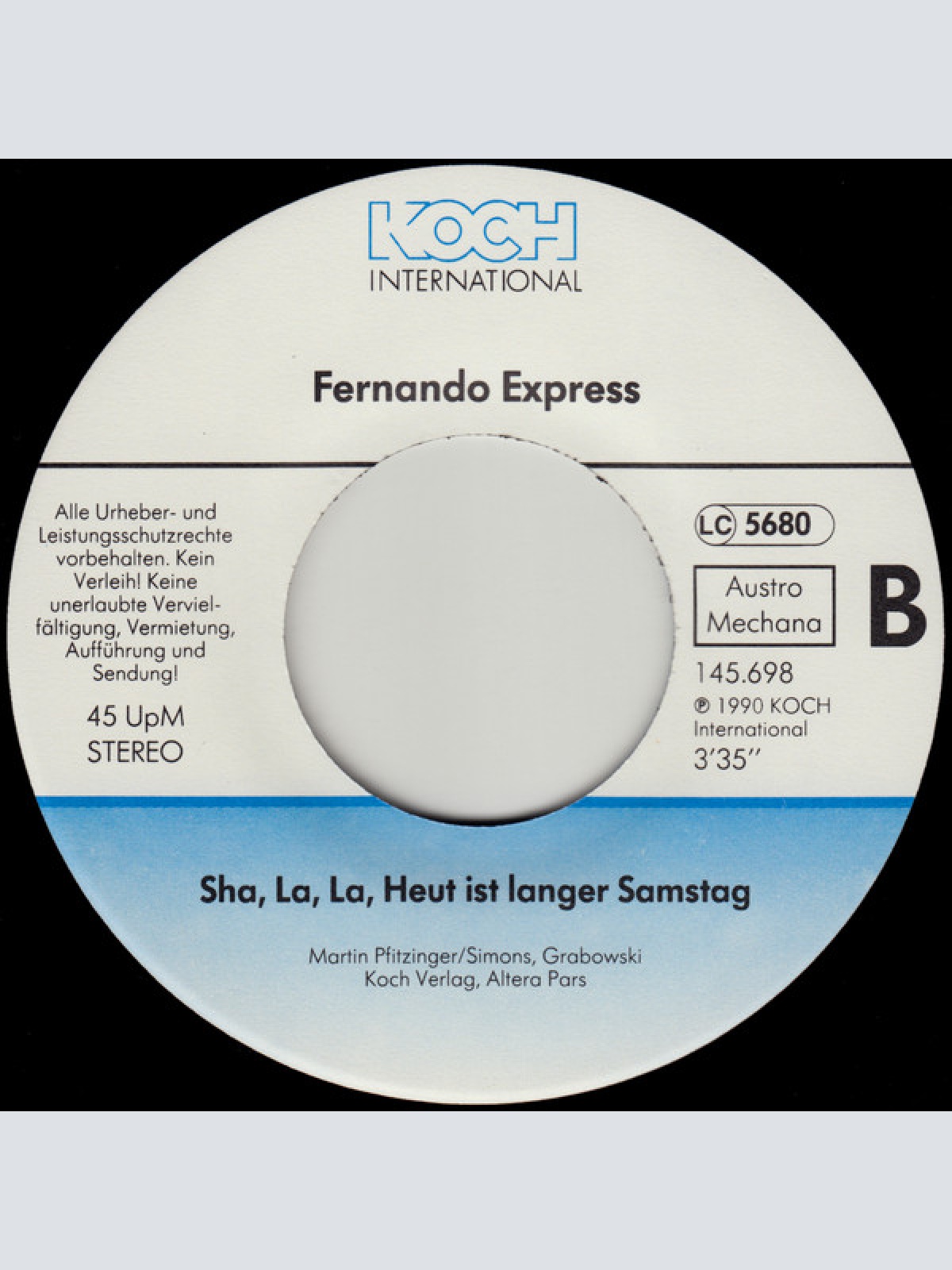 Vinyl / Fernando Express - Fiesta Americana