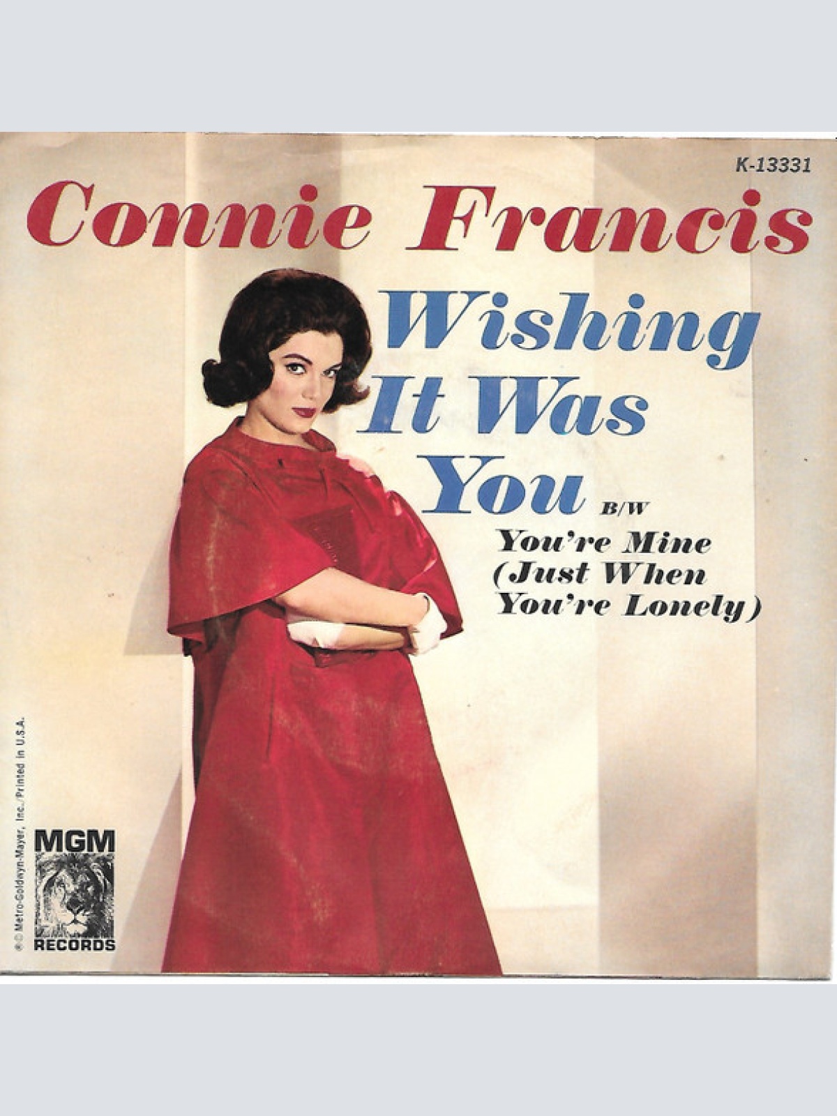 Vinyl / Connie Francis - Wishing It Was You / You're Mine (Just When You're Lonely)