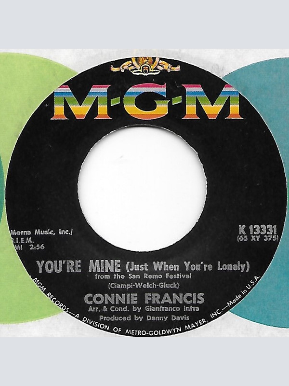 Vinyl / Connie Francis - Wishing It Was You / You're Mine (Just When You're Lonely)