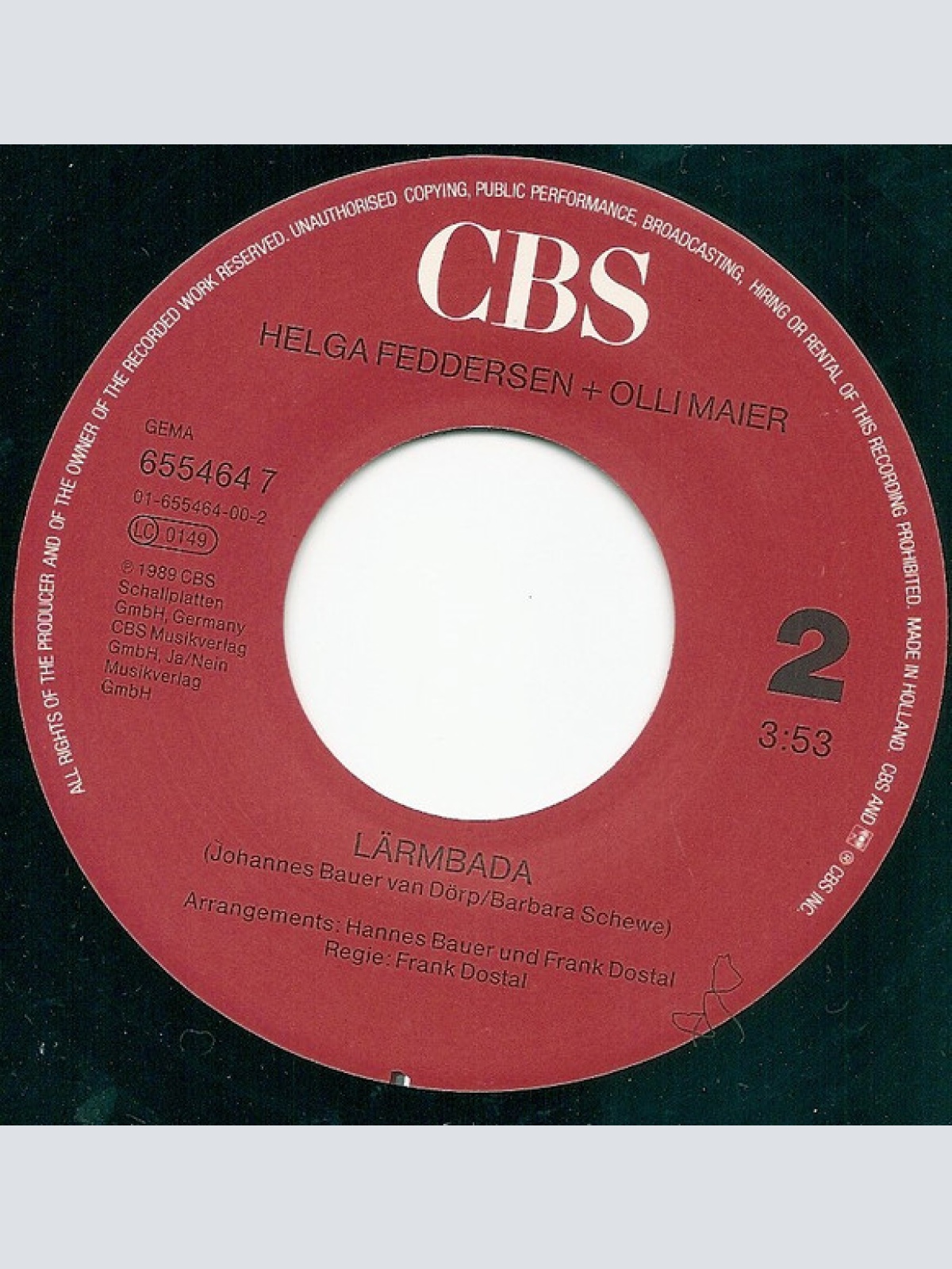 Vinyl / Helga Feddersen + Olli Maier - Die Lambada-Anstalt