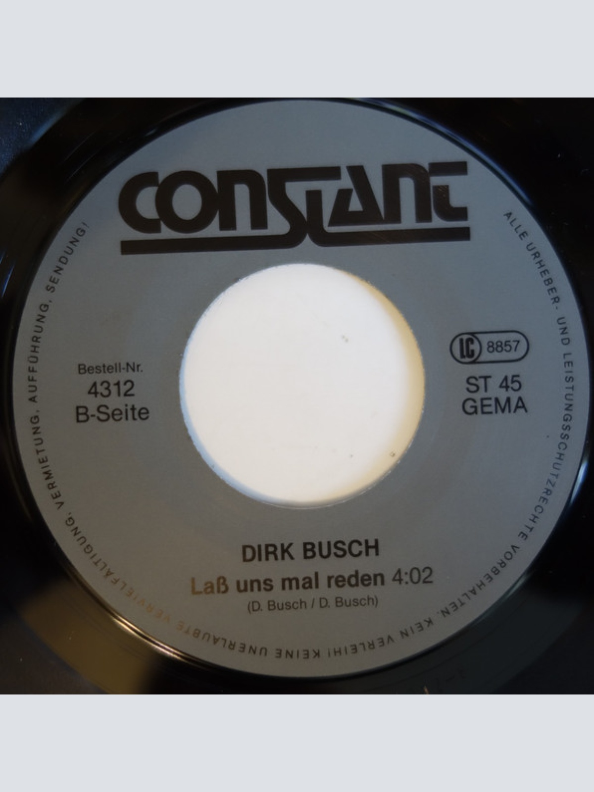 Vinyl / Dirk Busch - Wo Bist Du?