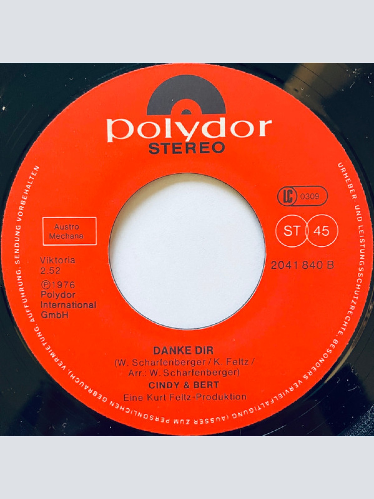 Vinyl / Cindy & Bert - So, Als Ob Du Schwebtest