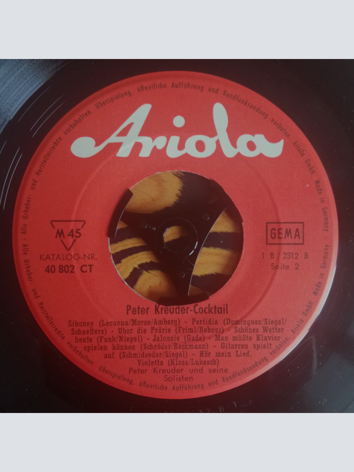 Vinyl / Peter Kreuder Mit Seinen Solisten - Peter Kreuder-Cocktail