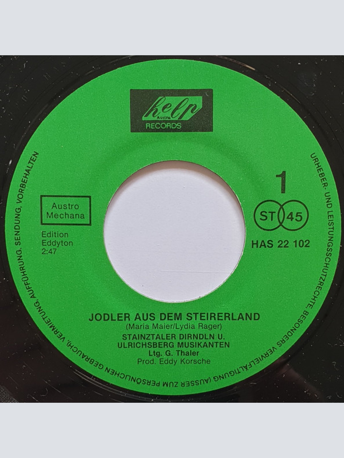 Vinyl / Stainztaler Dirndln - Jodler Aus Dem Steirertal / Das Gibt's Nur Im Stainzertal