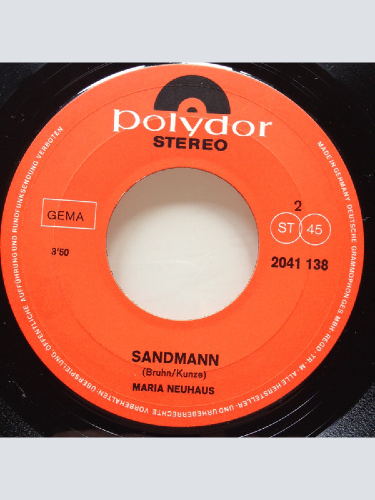 Vinyl / Maria Neuhaus - Liebe / Sandmann