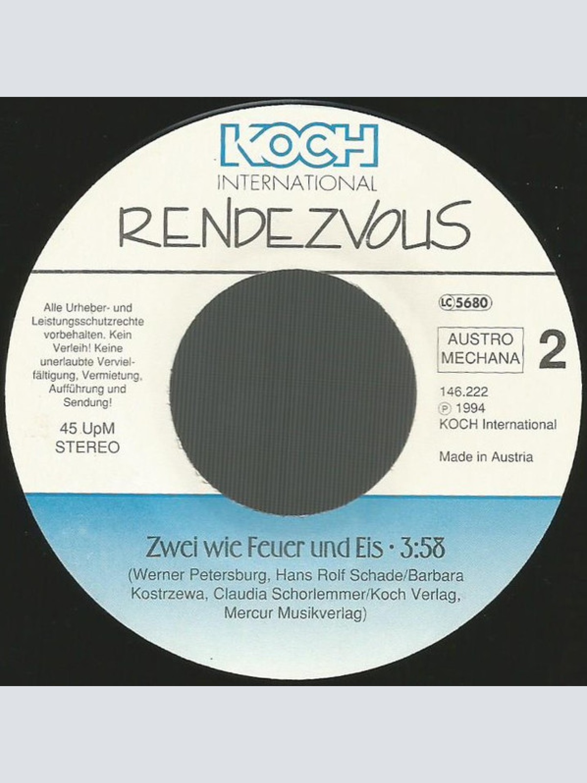 Vinyl / Rendezvous - Für Immer Und Ewig