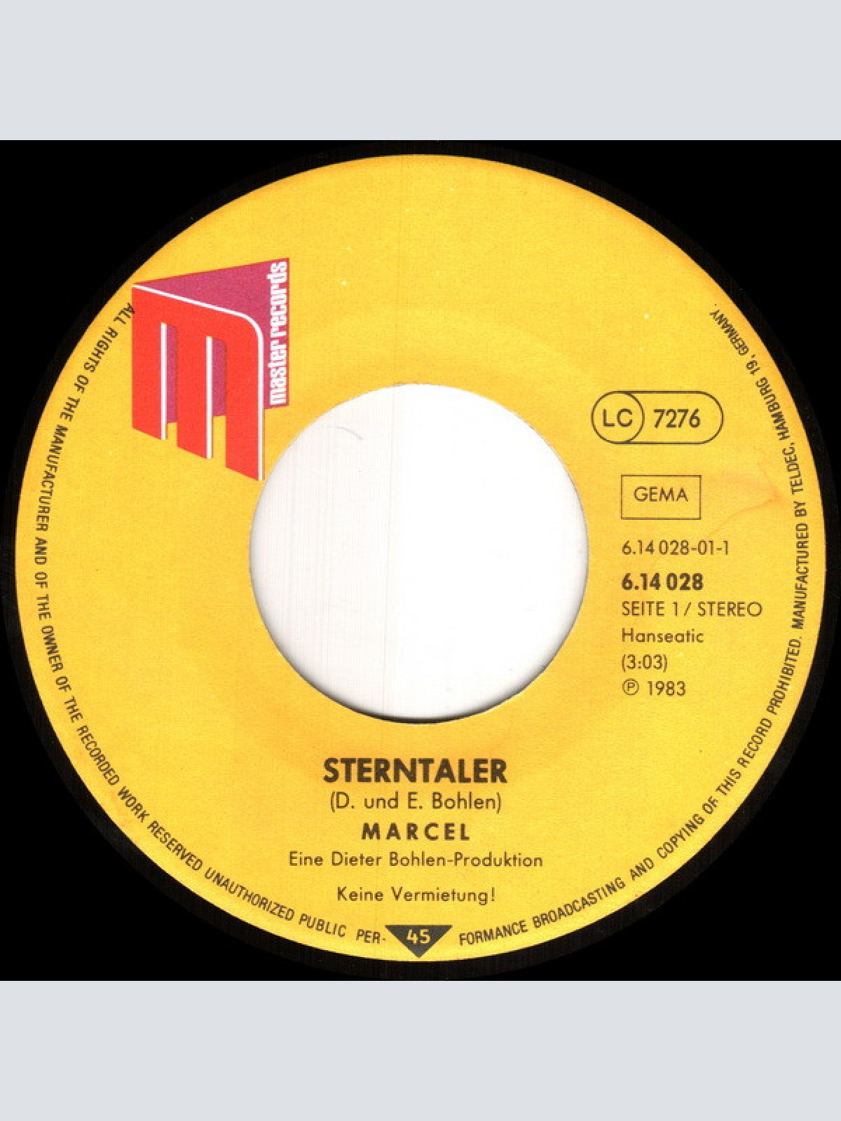 Vinyl / Marcel* - Sterntaler