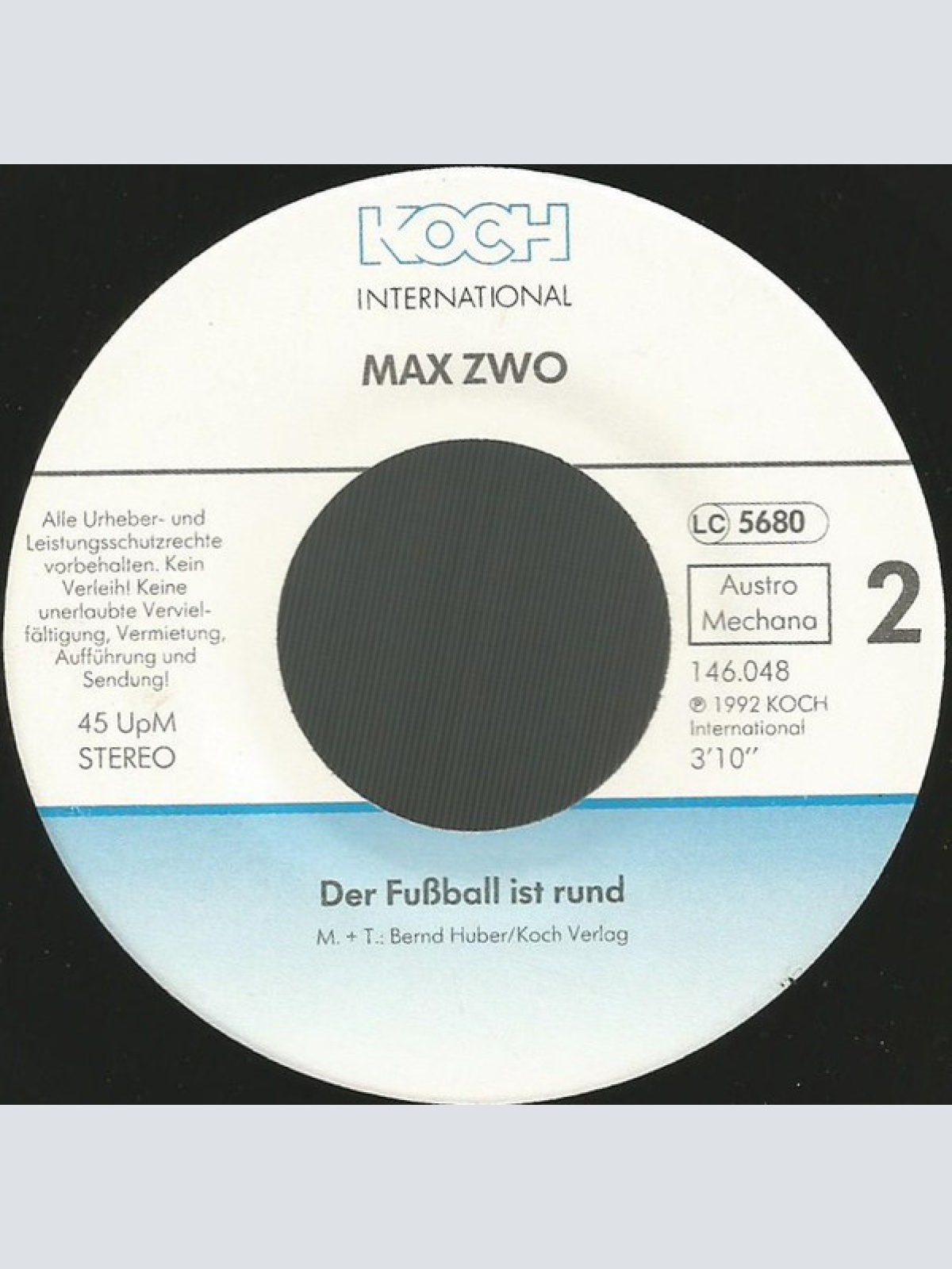 Vinyl / Max Zwo - Der Jodelking Aus Ruhpolding