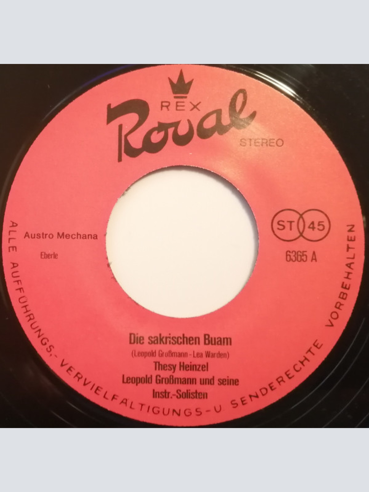 Vinyl / Thesy Heinzel - Die Sakrischen Buam / Wann I An Jodler Sing
