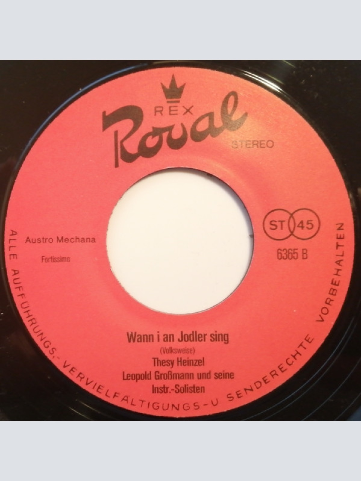 Vinyl / Thesy Heinzel - Die Sakrischen Buam / Wann I An Jodler Sing