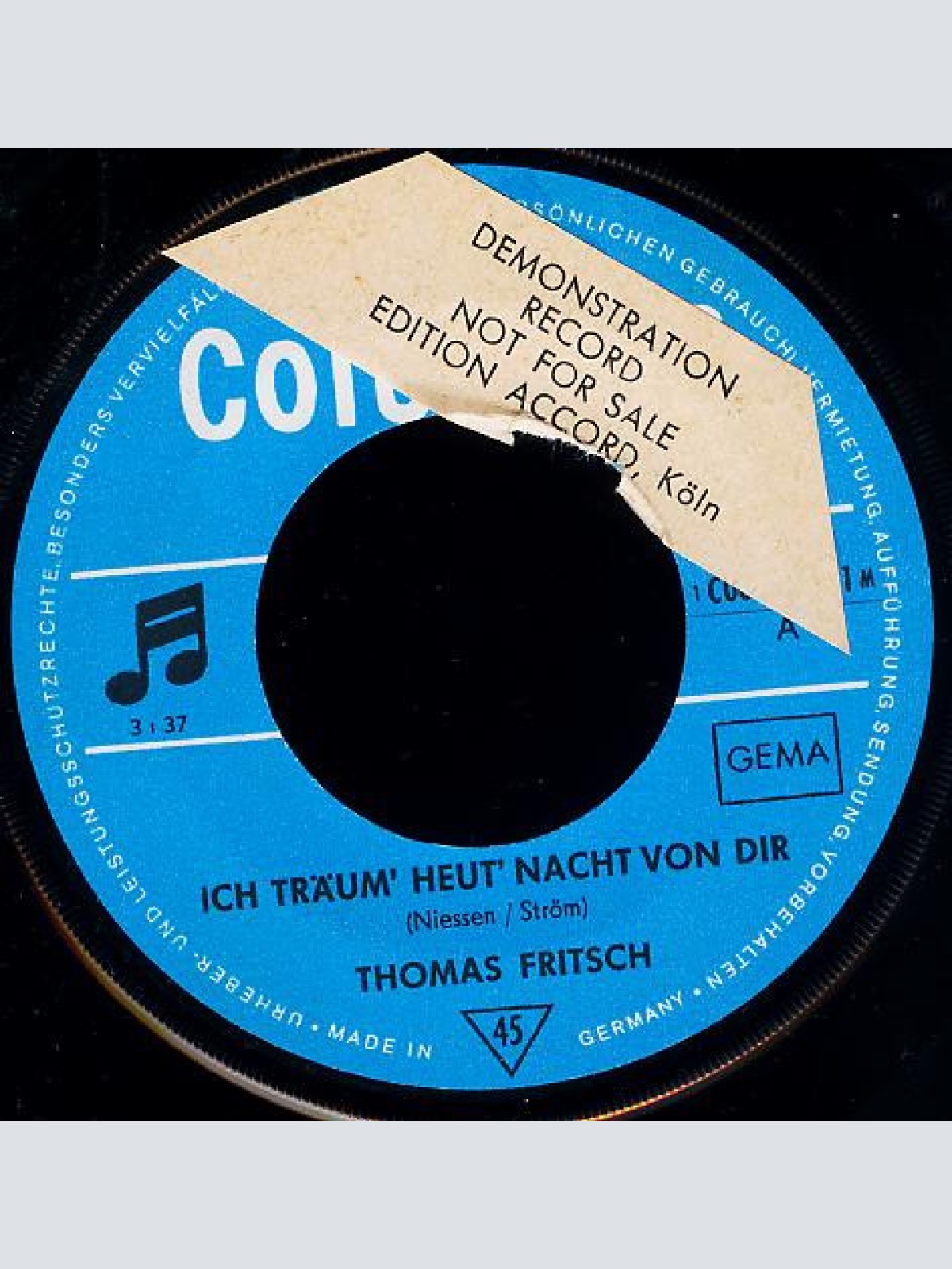 Vinyl / Thomas Fritsch - Ich Träum' Heut' Nacht Von Dir