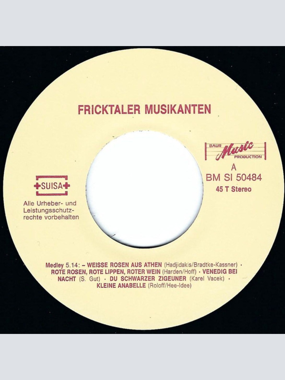 Vinyl / Fricktaler-Musikanten* - Die Fröhliche Schlager-Parade