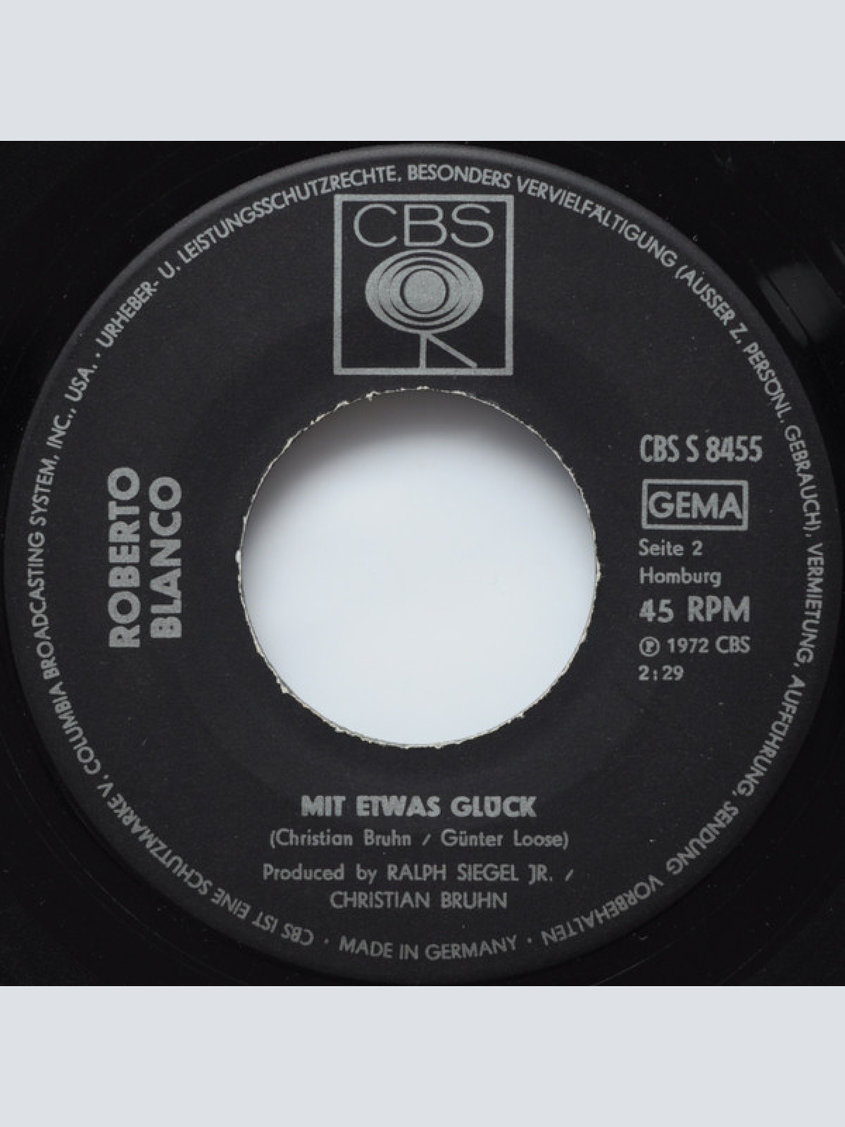 Vinyl / Roberto Blanco - Ein Bißchen Spaß Muß Sein