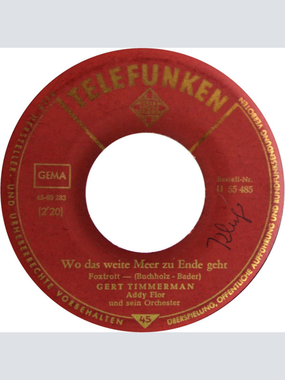 Vinyl / Gert Timmerman - Ich komm' ja bald wieder, Madeleine! / Wo das weite Meer zu Ende geht