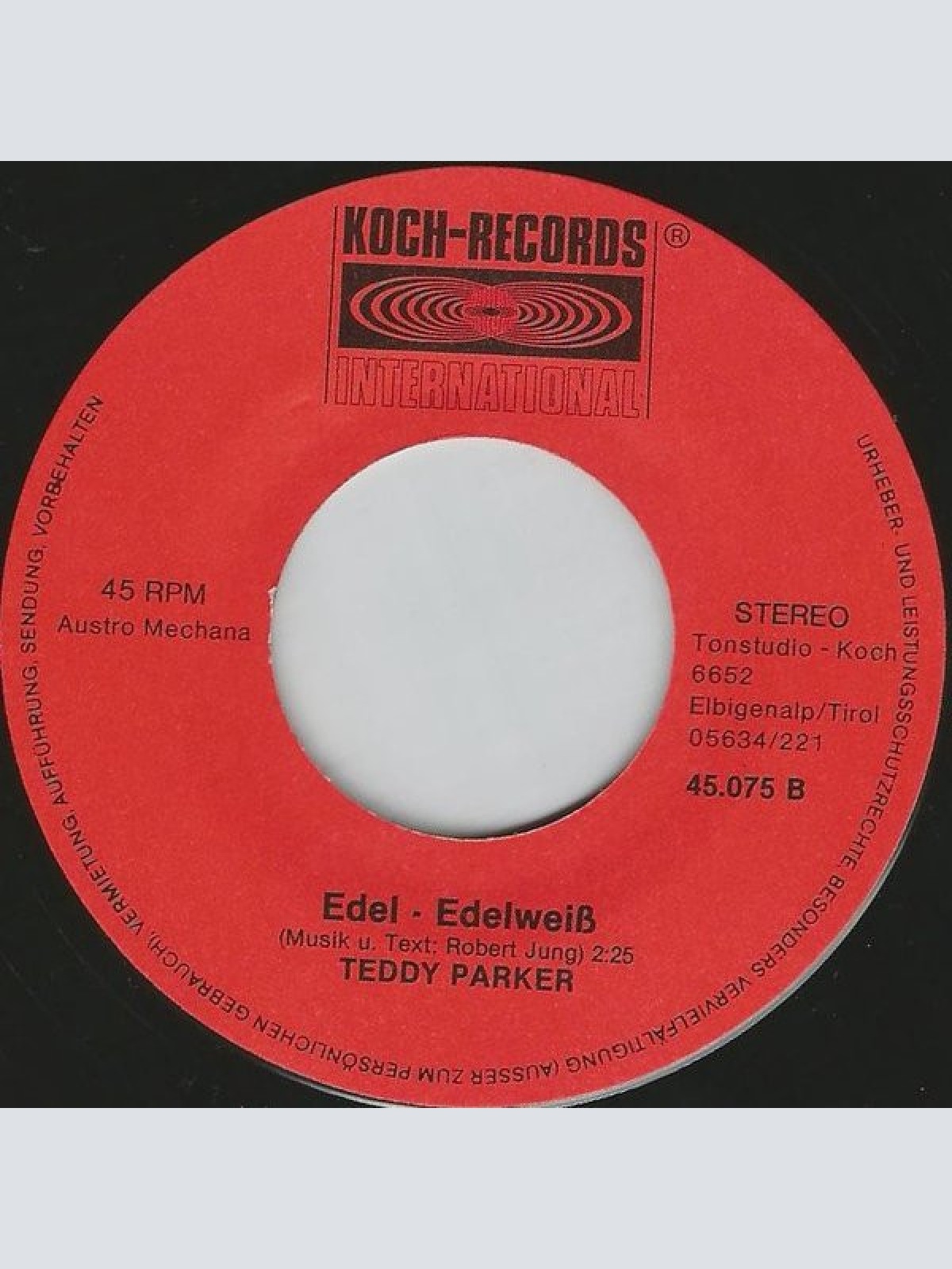 Vinyl / Teddy Parker - Erika Die Heide Blüht