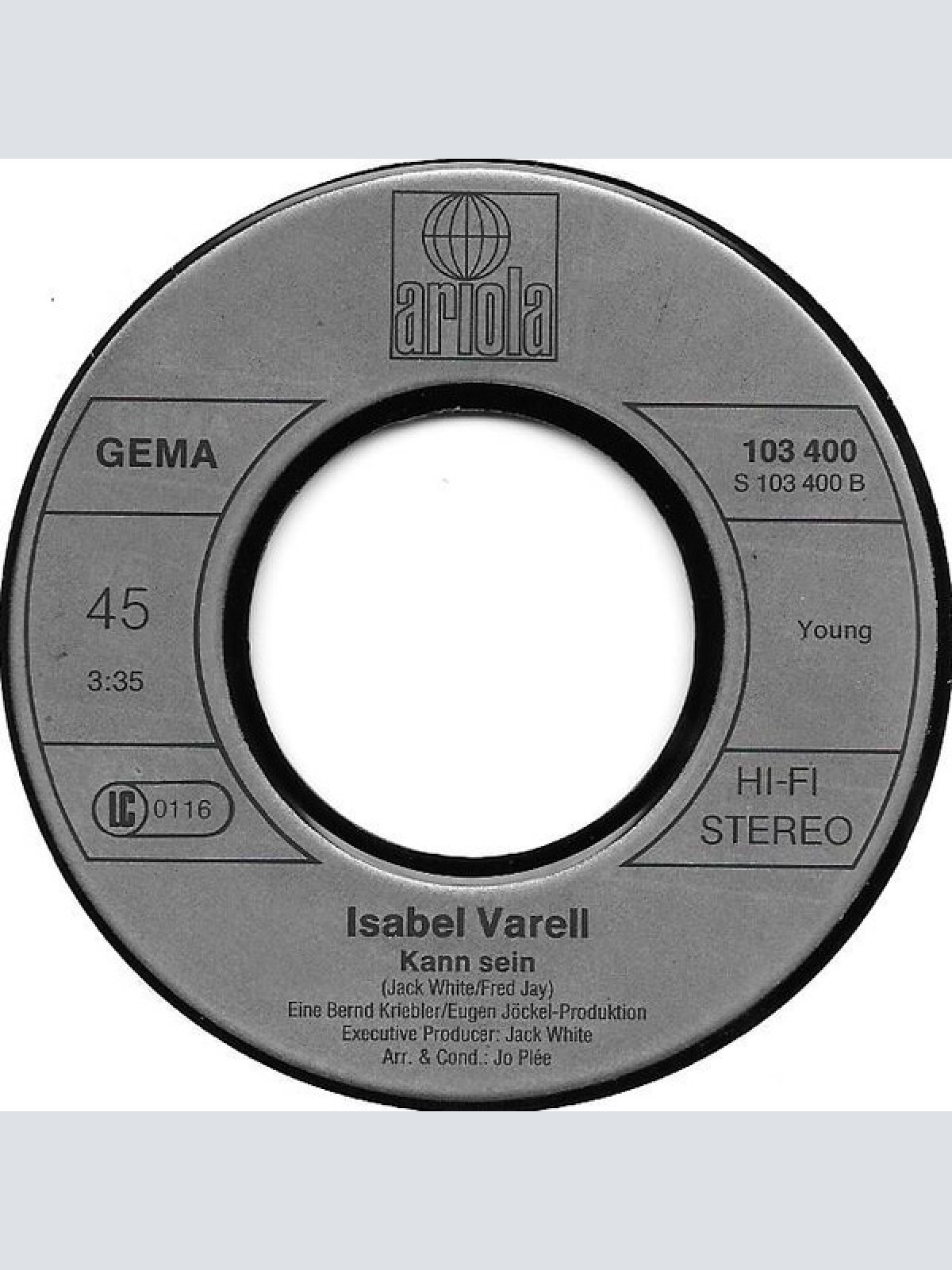 Vinyl / Isabel Varell - Ich Kämpf Um Dich
