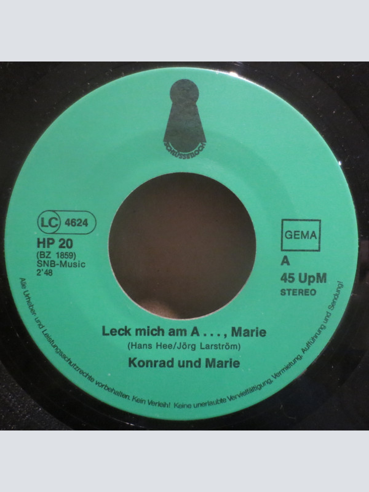 Vinyl / Konrad Und Marie - Konrad: "Leck Mich Am A ..., Marie!" / Marie: "Leck Mich Am A ..., Cherie!"