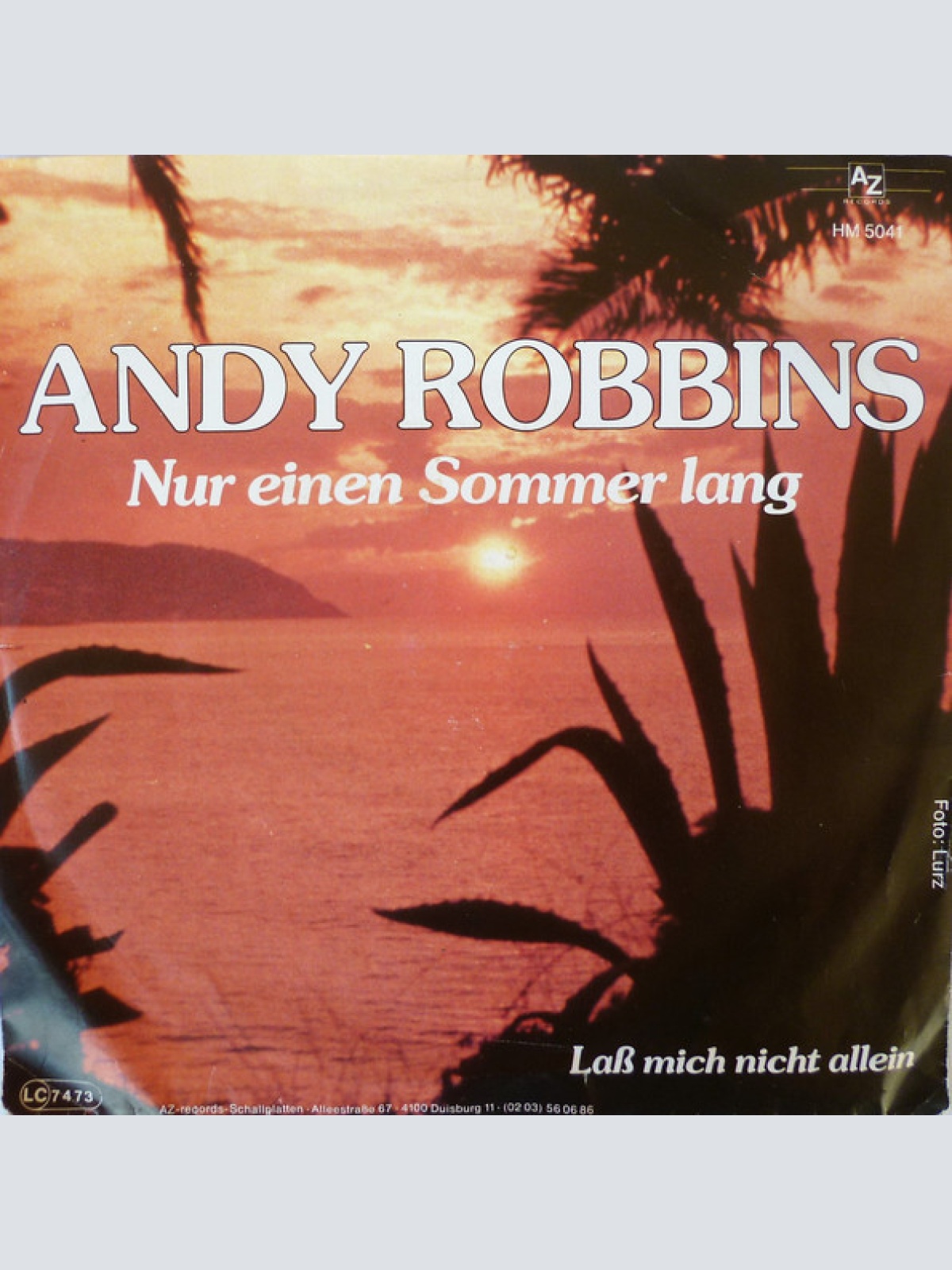 Vinyl / Andy Robbins (11) - Nur Einen Sommer Lang