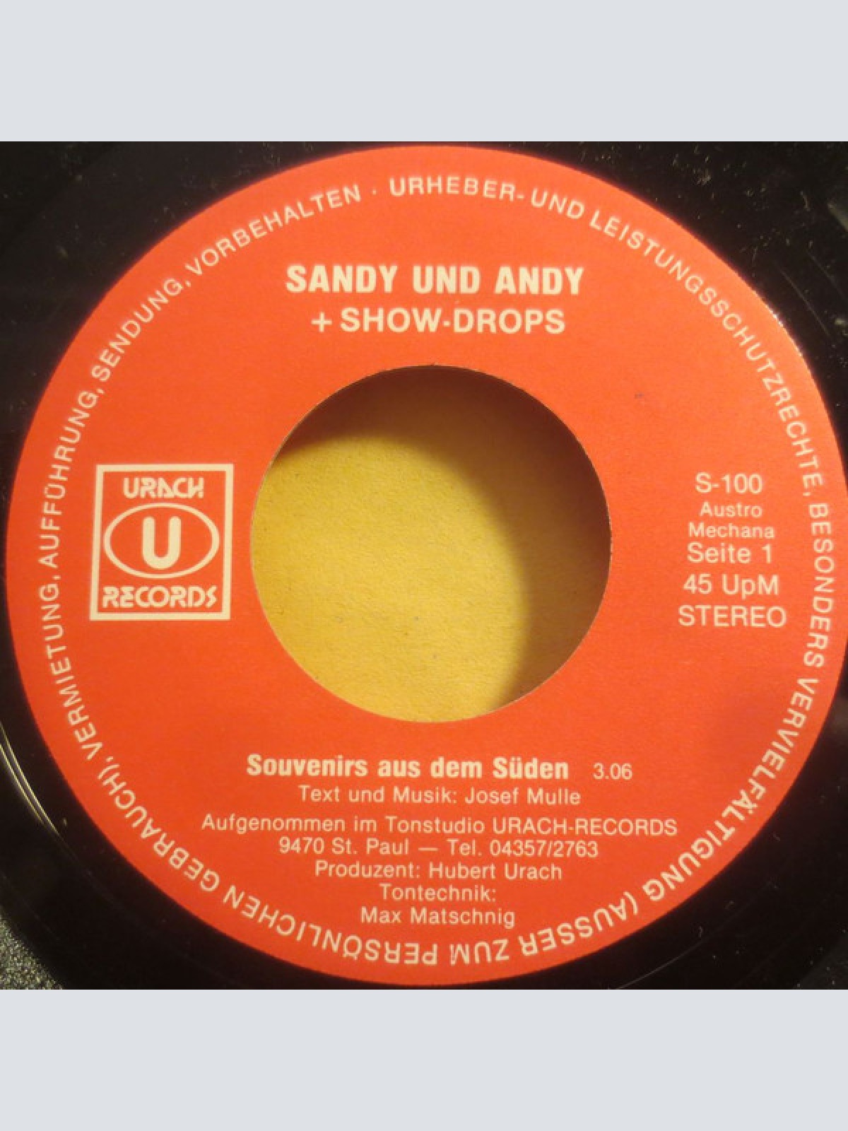 Vinyl / Sandy & Andy + Show-Drops - Souvenirs Aus Dem Süden