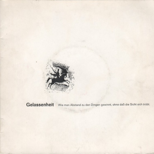 Vinyl / Various - Gelassenheit - Wie Man Abstand Zu Den Dingen Gewinnt, Ohne Daß Die Sicht Sich Trübt.