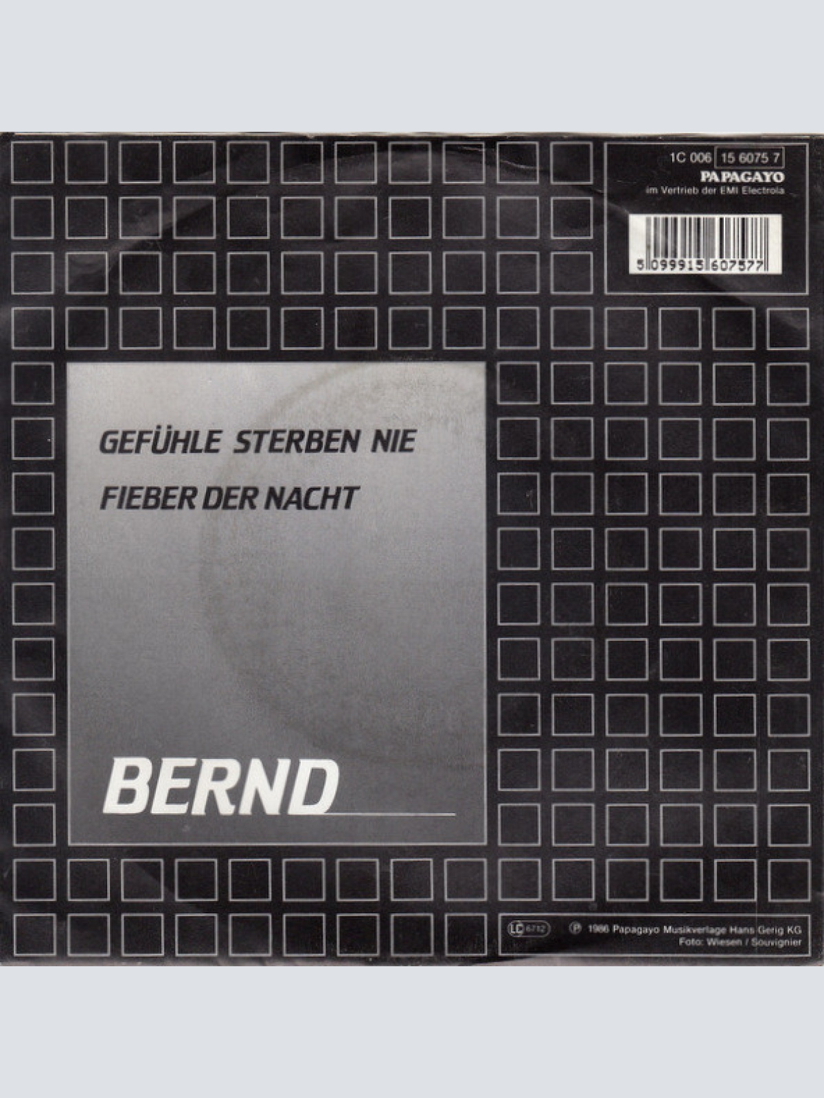 Vinyl / Bernd* - Gefühle Sterben Nie