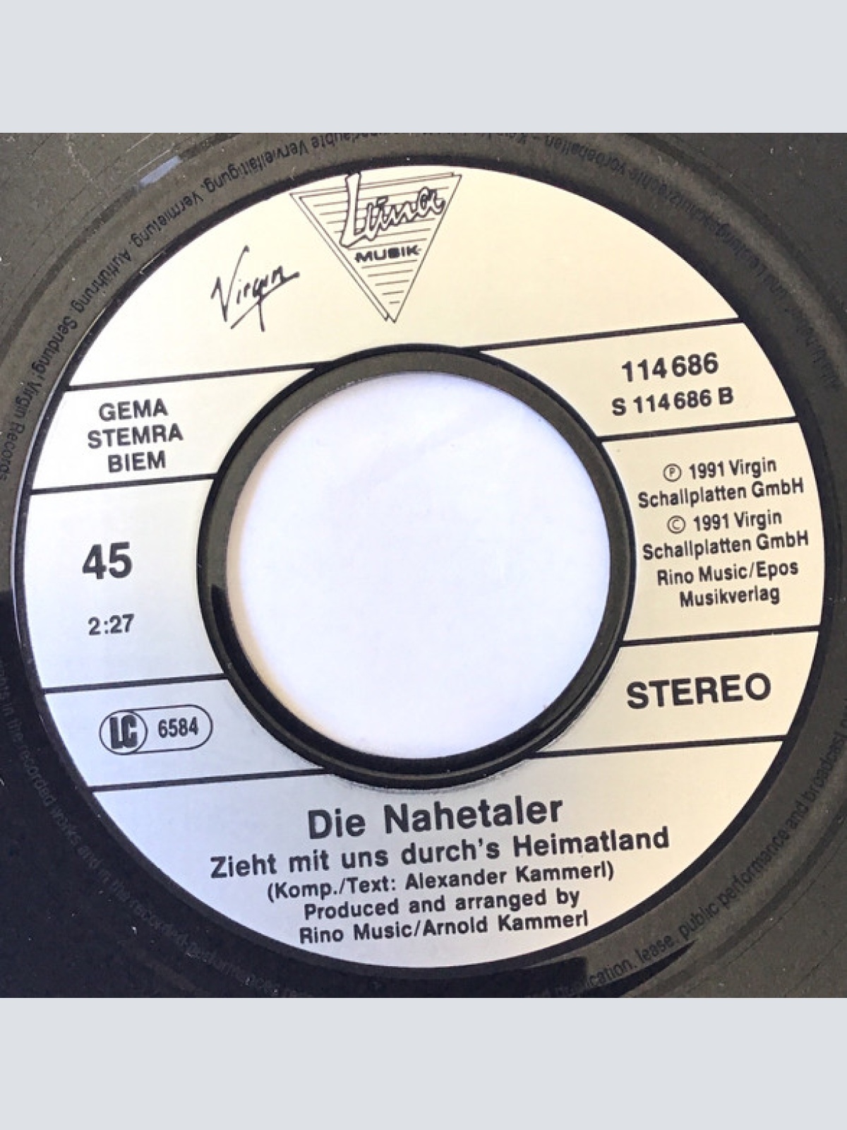 Vinyl / Die Nahetaler - Mein Schatz, Ich Brauch' Dich So Sehr