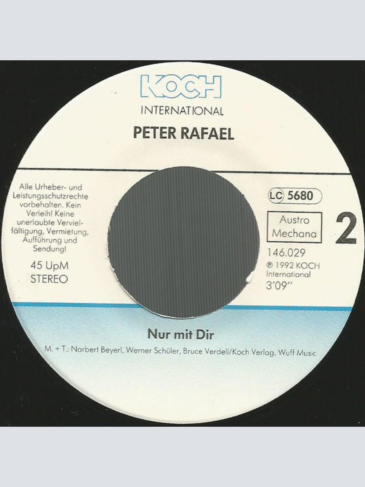 Vinyl / Peter Rafael - Ich Will Dich
